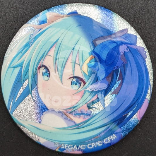 Project SEKAI - Glitter Can Badge - Miku Hatsune ("The Big Debut" trained ver.) [MORE MORE JUMP! ver.]