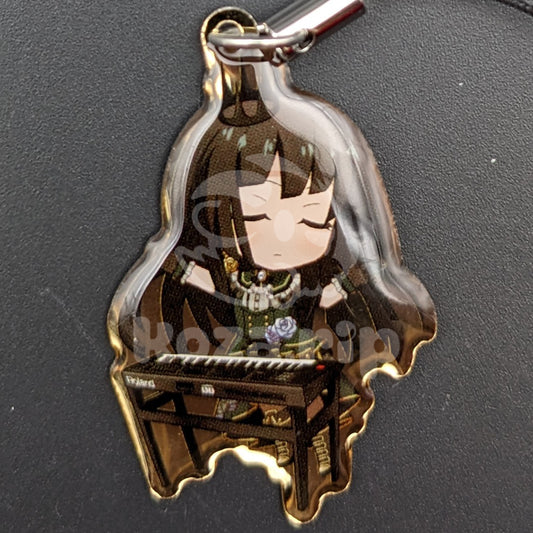 BanG Dream! - Chibi Enamel Keychain - Rinko Shirokane ("Lofty Ambitions" gold metal ver.)