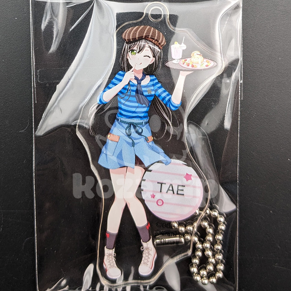 BanG Dream! Cafe 2021 - Acrylic Keychain - Tae Hanazono (KV ver.)