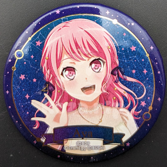 BanG Dream! - Twinkle Party Can Badge - Aya Maruyama (Hologram ver.)