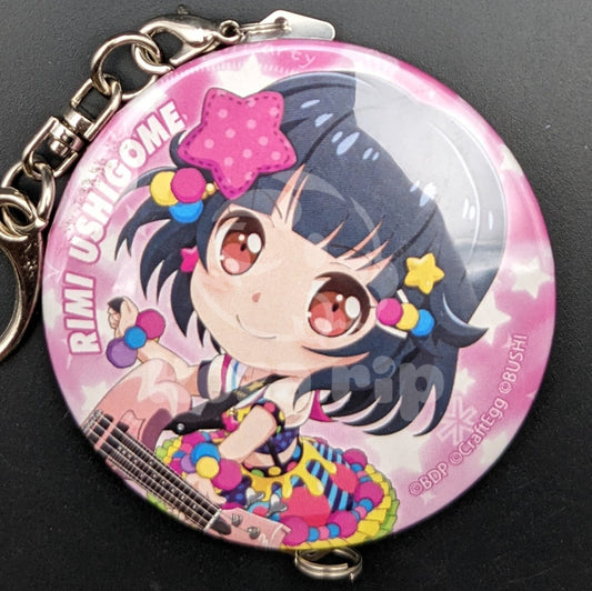 BanG Dream! - Can Badge with Keychain - Rimi Ushigome