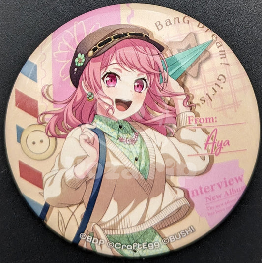 BanG Dream! - Spring 2023 Can Badge - Aya Maruyama (Letter ver.)
