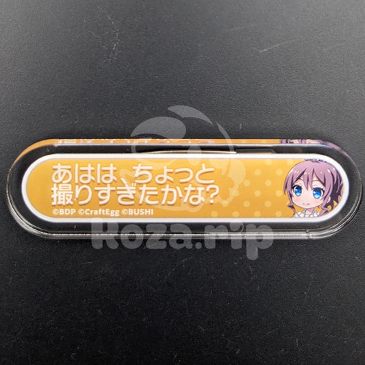 BanG Dream! - Title Acrylic Badge - Saya Yamabuki - "Hahaha, do you think I took too many?"