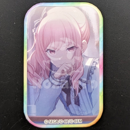 Project SEKAI - Square Can Badge - Mizuki Akiyama ("What lies behind. What lies ahead.")