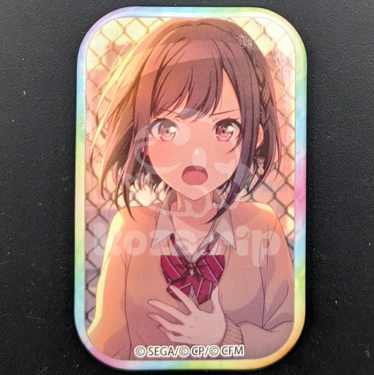 Project SEKAI - Square Can Badge - Ena Shinonome ("What lies behind. What lies ahead.")