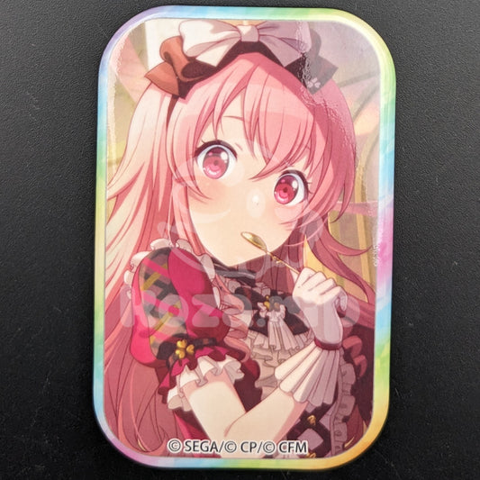 Project SEKAI - Square Can Badge - Airi Momoi ("Secret Operation Valentine's Day" trained ver.)