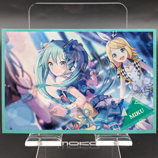 Project SEKAI - Hologram Postcard - Miku Hatsune [MORE MORE JUMP! ver.] ("The Big Debut")