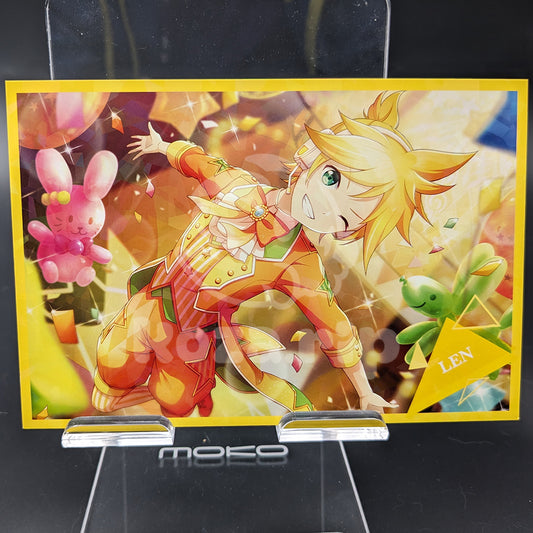Project SEKAI - Hologram Postcard - Len Kagamine [Wonderlands×Showtime ver.] ("New Troupe Member!" trained ver.)