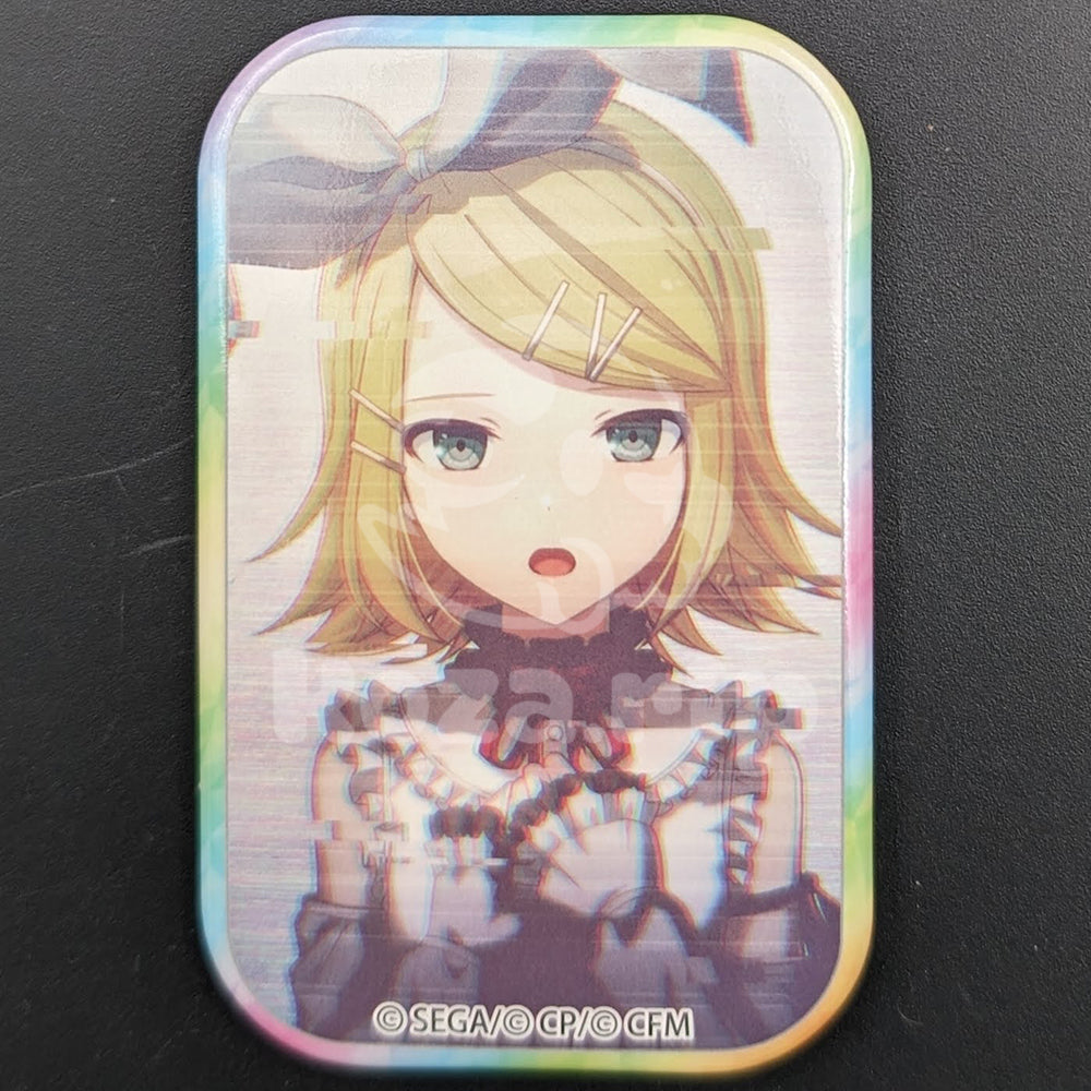 Project SEKAI - Square Can Badge - Rin Kagamine [Nightcord at 25:00 ver.] ("On This Blank Canvas, I Paint")