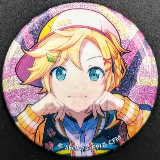 Project SEKAI - Glitter Can Badge - Len Kagamine [Vivid BAD SQUAD ver.] ("Connected Through SEKAI's Cherry Blossoms" trained ver.)