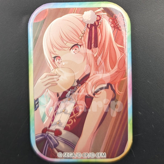 Project SEKAI - Square Can Badge - Mizuki Akiyama ("The Climax! Kamiyama Cheer Squad!" trained ver.)