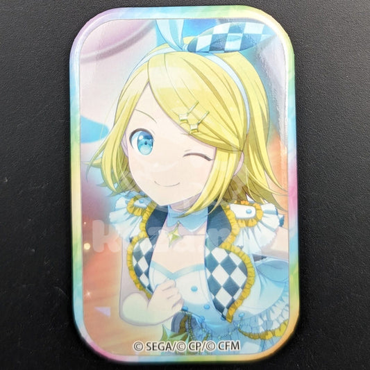 Project SEKAI - Square Can Badge - Rin Kagamine [MORE MORE JUMP! ver.] ("Tied By Painful Hope")