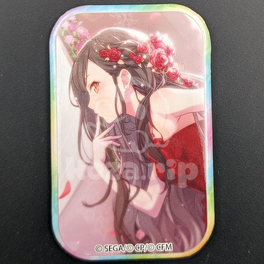 Project SEKAI - Square Can Badge - An Shiraishi ("Wishing to the Blue Sky for Your Happiness!" trained ver.)