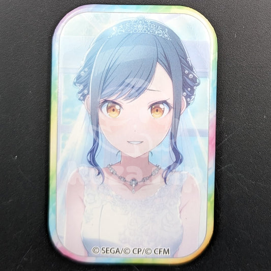 Project SEKAI - Square Can Badge - An Shiraishi ("Wishing to the Blue Sky for Your Happiness!")