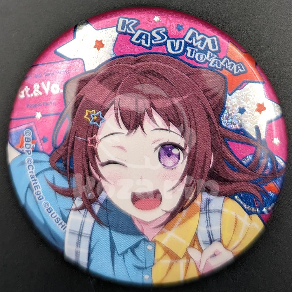 BanG Dream! × Village Vanguard - Hologram Can Badge - Kasumi Toyama