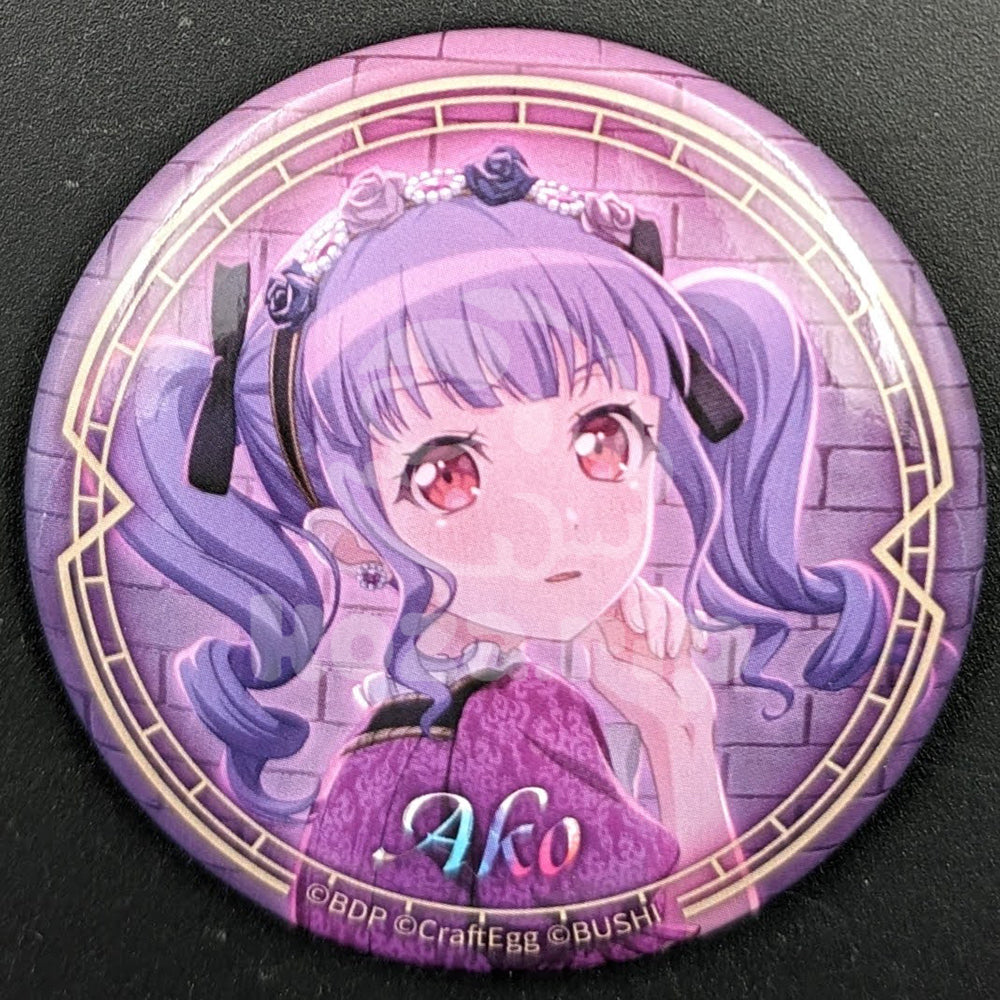 BanG Dream! Roselia "Farbe" LIVE - Can Badge - Ako Udagawa