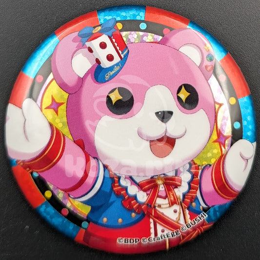 BanG Dream! Hello, Happy World! "Happy! Lucky! Smile! Festival!" LIVE - Hologram Can Badge - Misaki Okusawa