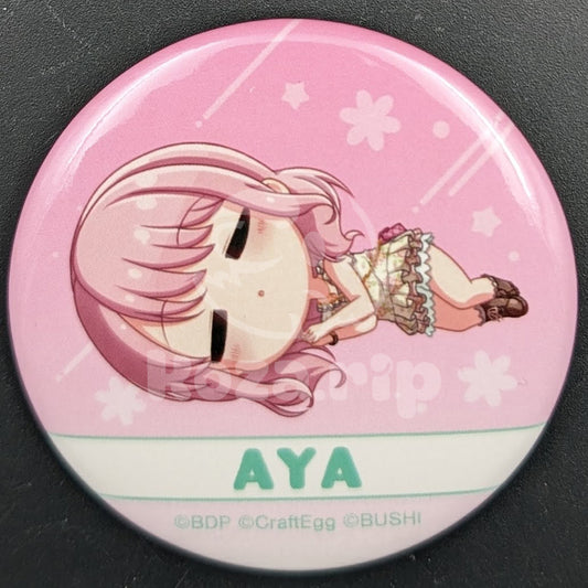BanG Dream! - Can Badge - Aya Maruyama (Chibikoro ver.)