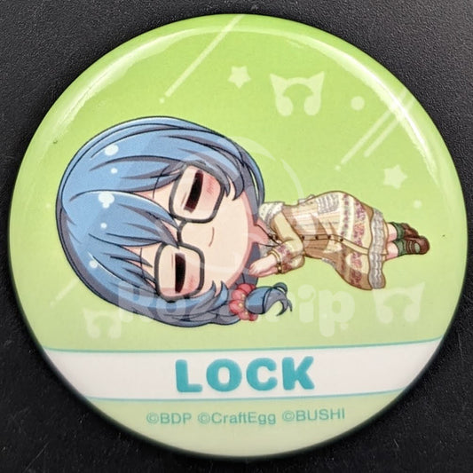 BanG Dream! - Can Badge - LOCK (Rokka Asahi) (Chibikoro ver.)