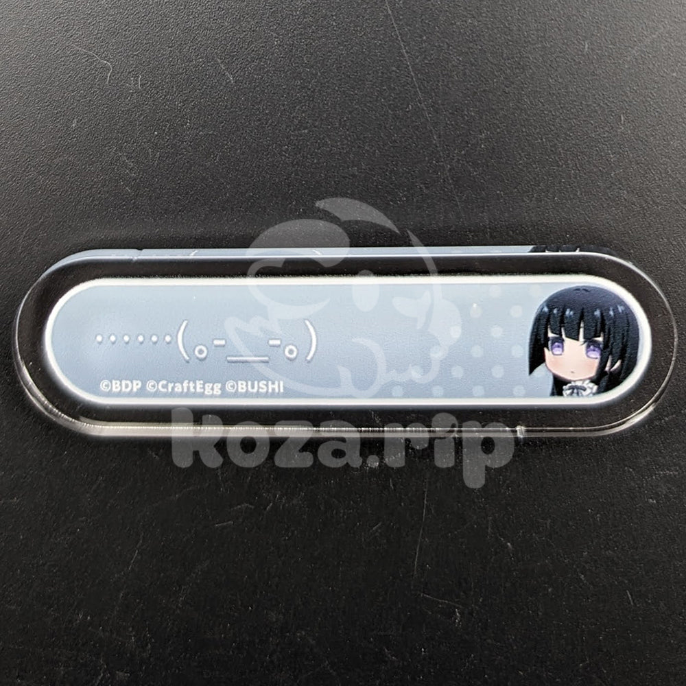 BanG Dream! - Title Acrylic Badge - Rinko Shirokane - "……(。-＿-。)"