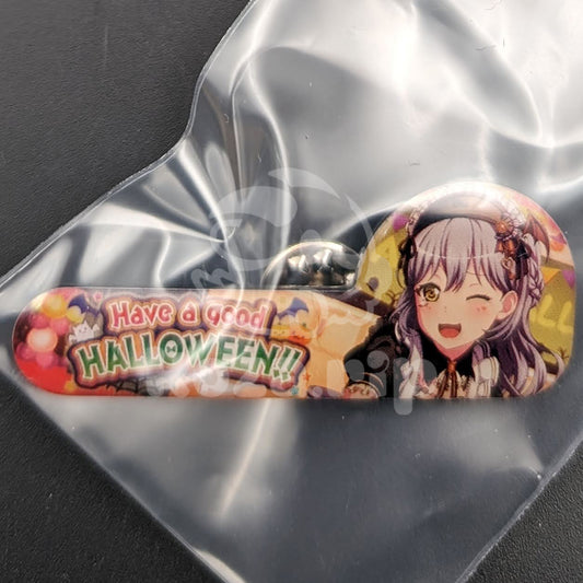 BanG Dream! - Enamel Badge - LOCK (Rokka Asahi) "Have a good HALLOWEEN!!" banner
