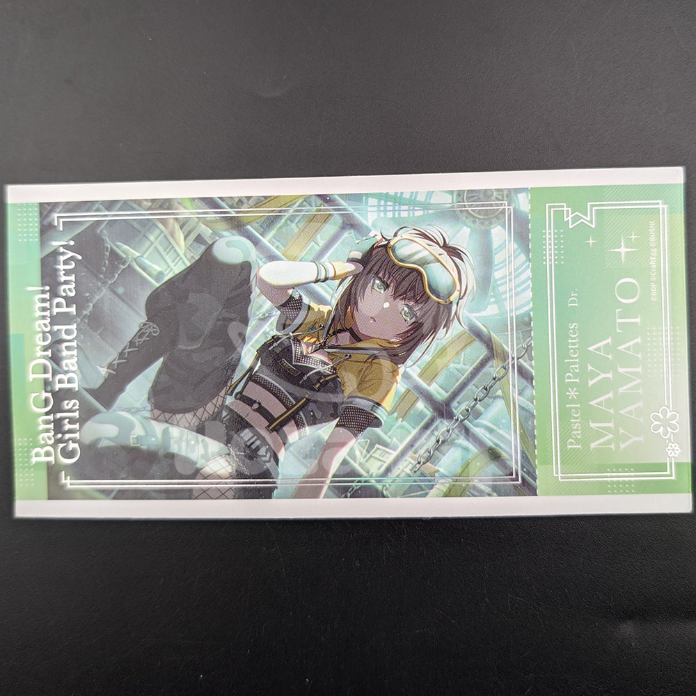 BanG Dream! - Ticket Sticker - Maya Yamato ("CRUSH ON THE DRUM!!!")