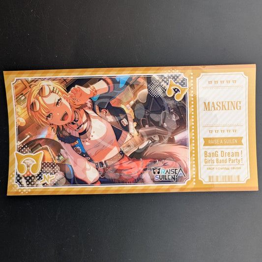 BanG Dream! - Ticket Sticker - MASKING (Masuki Sato) ("Dash!!→My Dear")
