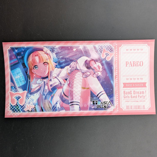 BanG Dream! - Ticket Sticker - PAREO (Reona Nyubara) ("JUST SAY YES!!")