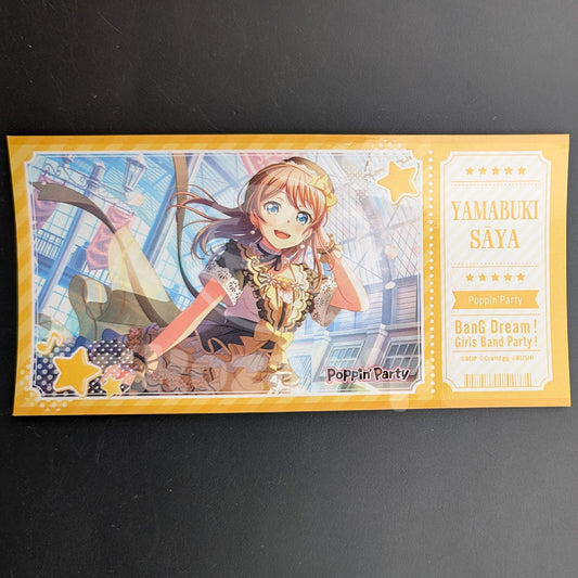 BanG Dream! - Ticket Sticker - Saya Yamabuki ("When the Bakery Lights Dim")