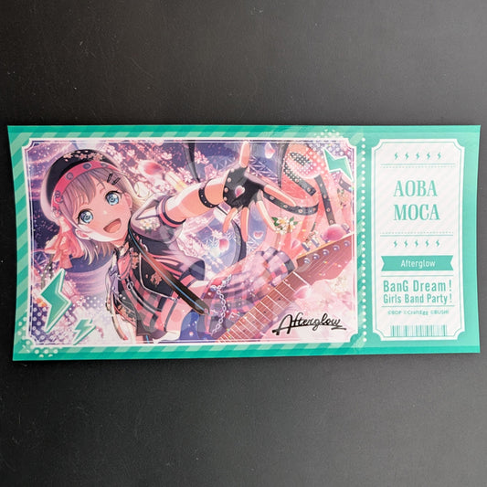 BanG Dream! - Ticket Sticker - Moca Aoba ("Behold Their Swaying Skirts as They Run")