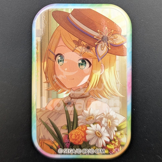 Project SEKAI - Square Can Badge - Rin Kagamine ("The Vivid Old Tale" trained ver.)