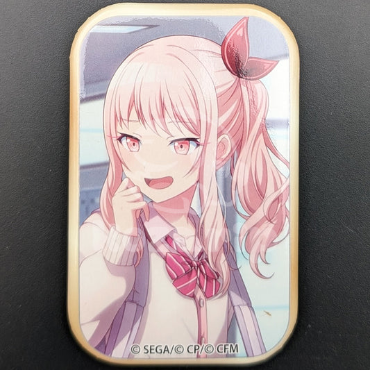 Project SEKAI - Square Can Badge - Mizuki Akiyama ("Hope Will Someday Go Beyond the Morning")