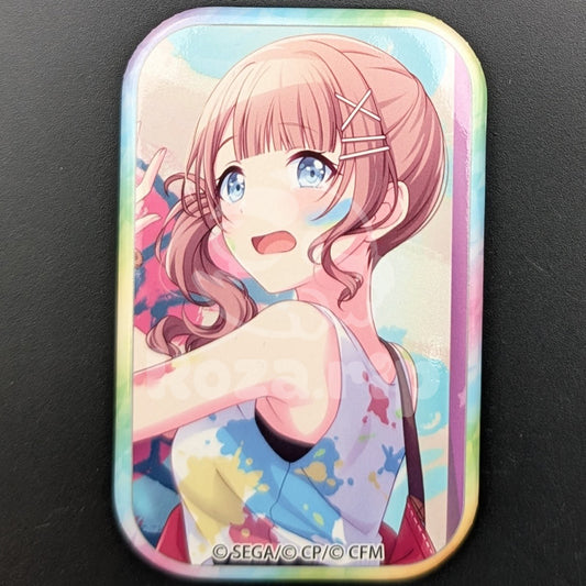 Project SEKAI - Square Can Badge - Honami Mochizuki ("Paint What I Love♪ Rainbow Canvas" trained ver.)