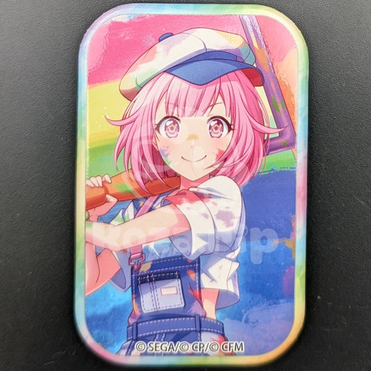 Project SEKAI - Square Can Badge - Emu Otori ("Paint What I Love♪ Rainbow Canvas" trained ver.)