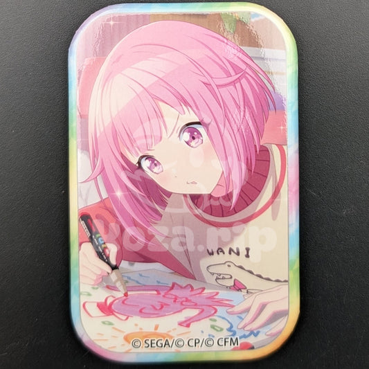 Project SEKAI - Square Can Badge - Emu Otori ("Paint What I Love♪ Rainbow Canvas")