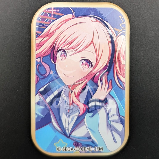 Project SEKAI - Square Can Badge - Saki Tenma ("Echo My Melody" trained ver.)