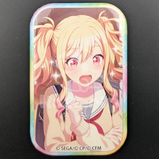 Project SEKAI - Square Can Badge - Saki Tenma ("Don't lose faith!")