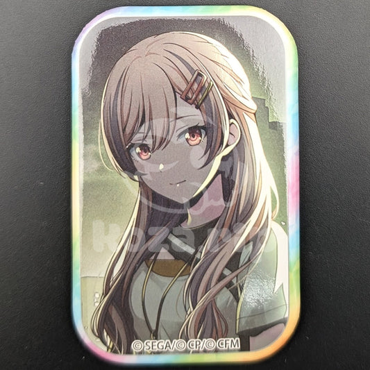 Project SEKAI - Square Can Badge - Saki Tenma ("Don't lose faith!" trained ver.)