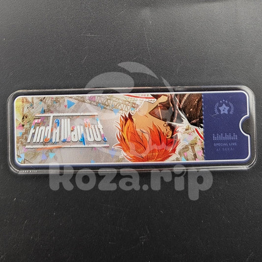 Project SEKAI - Acrylic Badge - Akito Shinonome "Find A Way Out" After Show Banner