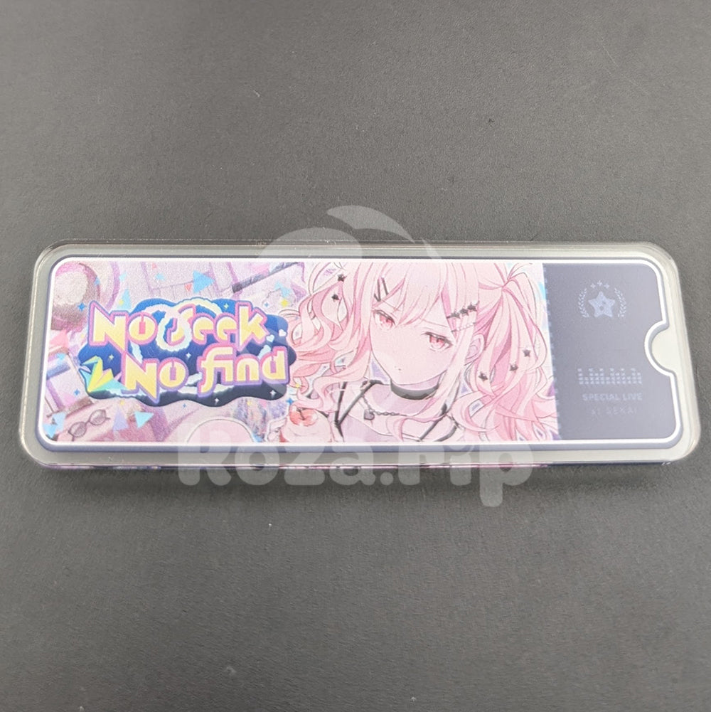 Project SEKAI - Acrylic Badge - Saki Tenma "No seek No find" After Show Banner