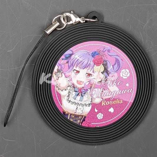 BanG Dream! - Record Style Rubber Keychain - Ako Udagawa