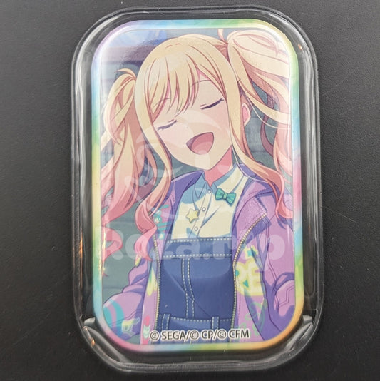 Project SEKAI - Square Can Badge - Saki Tenma ("Resonating with you" trained ver.)