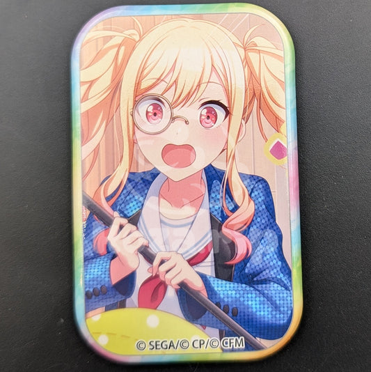 Project SEKAI - Square Can Badge - Saki Tenma ("The BEST Summer Ever!")