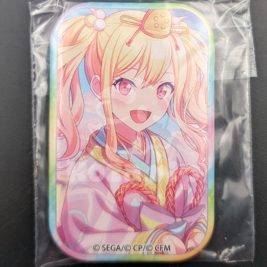 Project SEKAI - Square Can Badge - Saki Tenma ("Doll Festival at the Tenma's" trained ver.)