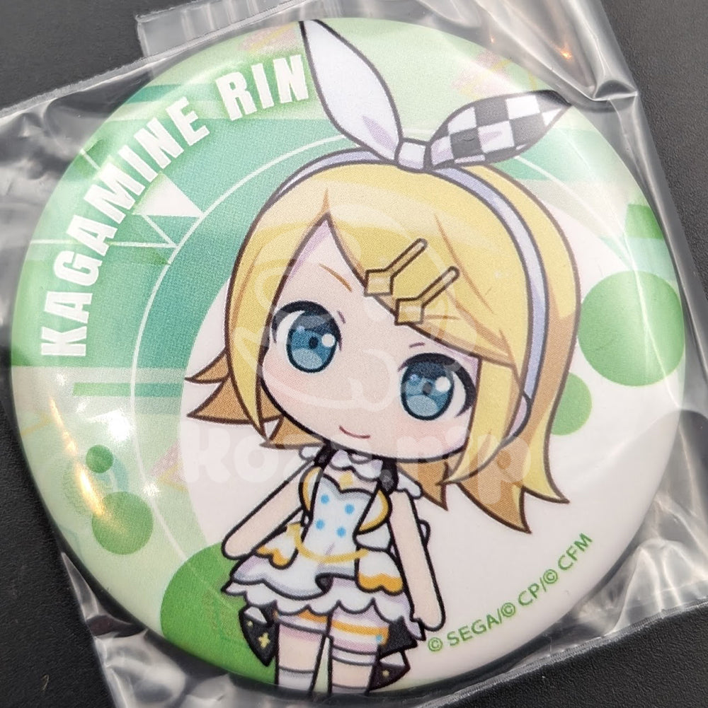 Project SEKAI - Can Badge - Rin Kagamine [MORE MORE JUMP! ver.] (Chibi ver.)