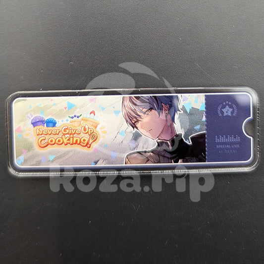 Project SEKAI - Acrylic Badge - Toya Aoyagi "Never Give Up Cooking!" After Show Banner
