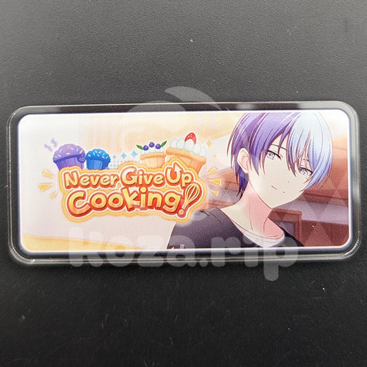 Project SEKAI - Acrylic Badge - Toya Aoyagi "Never Give Up Cooking!" Banner
