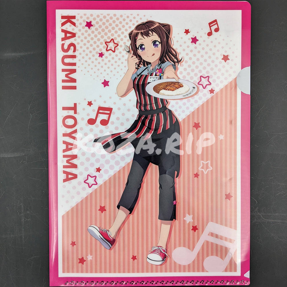 BanG Dream! × CoCo ICHIBANYA - A4 Clearfile - Kasumi Toyama