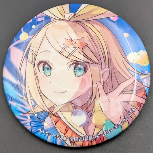 Project SEKAI - Large Can Badge - Rin Kagamine [Wonderlands x Showtime ver.] (Connect Live 3rd ANNIVERSARY Memorial Stage ver.)