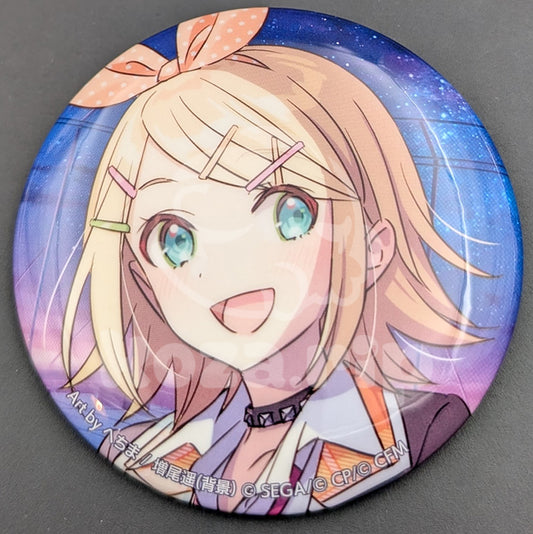 Project SEKAI - Large Can Badge - Rin Kagamine [Leo/need ver.] (Connect Live 3rd ANNIVERSARY Memorial Stage ver.)
